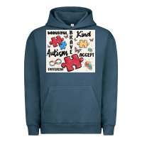 Pigment Midnight Navy autism Urban Hoodie - MaliasSmallBusiness