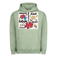 Pigment Oil Green autism Urban Hoodie - MaliasSmallBusiness