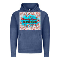 Vintage Denim candy cane Christmas Vintage Hoodie - AdoDesignShop