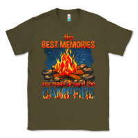 Army Green the best memories are made around the campfire Classic Tee - texasbilliewilder
