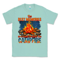 Seafoam the best memories are made around the campfire Classic Tee - texasbilliewilder