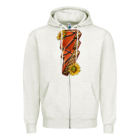 Oatmeal Heather sport basketball lightning bolt Zipper Hoodie - texasbilliewilder