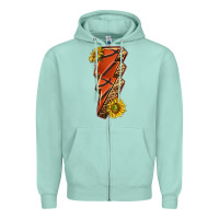 Seafoam sport basketball lightning bolt Zipper Hoodie - texasbilliewilder