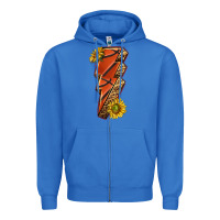 True Royal sport basketball lightning bolt Zipper Hoodie - texasbilliewilder