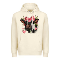 Sandshell valentines day cow Premium Hoodie - Jasminsmagicworld