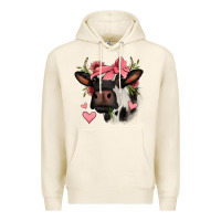 Tofu valentines day cow Premium Hoodie - Jasminsmagicworld