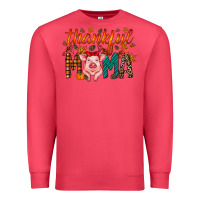 Cardinal thankful mama pig Premium Sweatshirt - RacoonDesign