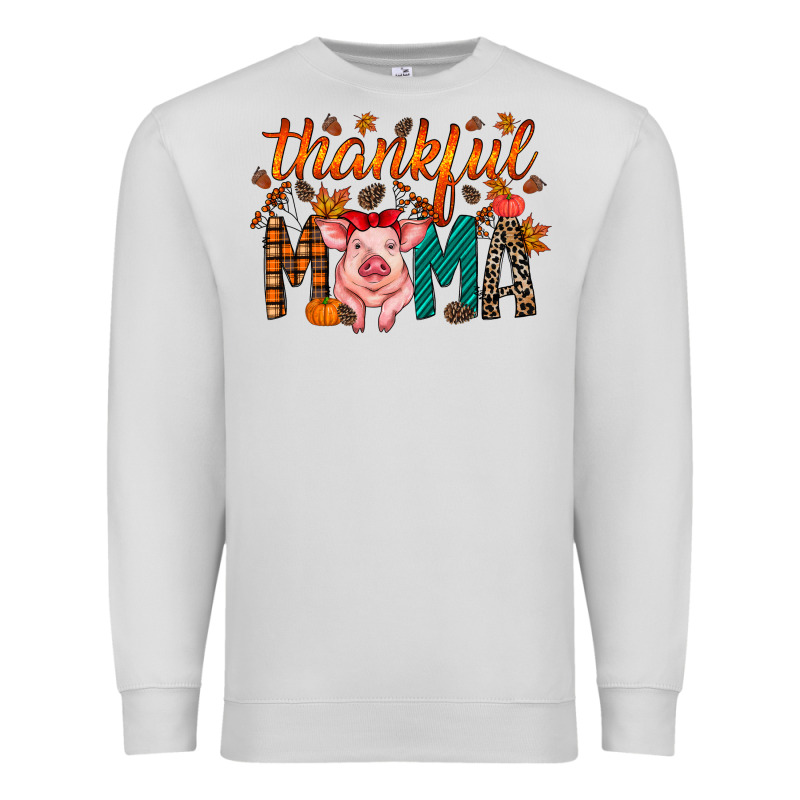 Thankful Mama Pig Premium Sweatshirt by RacoonDesign | Teevron