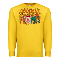 Lemon thankful mama pig Premium Sweatshirt - RacoonDesign