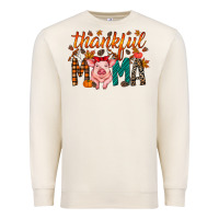 Sandshell thankful mama pig Premium Sweatshirt - RacoonDesign