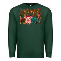 Sports Green thankful mama pig Premium Sweatshirt - RacoonDesign