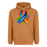 Meerkat autism ribbon Heavyweight Hoodie - Zillion Design Studio
