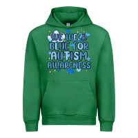 Emerald we wear blue for autism awareness Urban Hoodie - MaliasSmallBusiness
