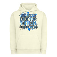 Pigment Pistachio we wear blue for autism awareness Urban Hoodie - MaliasSmallBusiness