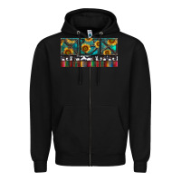 Black Rusty Sunflowers with Cowhide and Turquoise Zipper Hoodie - RanaPortraitStore