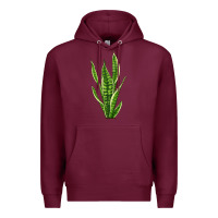 Burgundy snake plant Premium Hoodie - LillyAllenDesigns