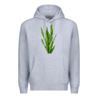 Heather Grey snake plant Premium Hoodie - LillyAllenDesigns