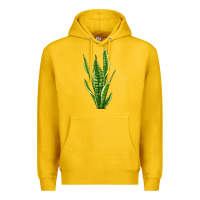 Lemon snake plant Premium Hoodie - LillyAllenDesigns