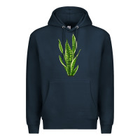 Navy snake plant Premium Hoodie - LillyAllenDesigns