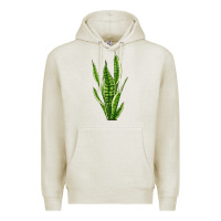Oatmeal Heather snake plant Premium Hoodie - LillyAllenDesigns