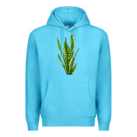 Ocean Blue snake plant Premium Hoodie - LillyAllenDesigns