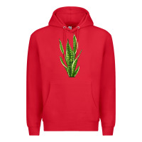 Red snake plant Premium Hoodie - LillyAllenDesigns
