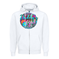 White daddy's girl Zipper Hoodie - Zillion Design Studio