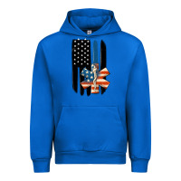 Cobalt ems american flag Urban Hoodie - MaliasSmallBusiness