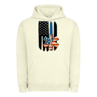 Pigment Pistachio ems american flag Urban Hoodie - MaliasSmallBusiness