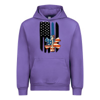 Tulip ems american flag Urban Hoodie - MaliasSmallBusiness