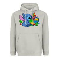 Moon Dust autism stitch heart Heavyweight Hoodie - Zillion Design Studio