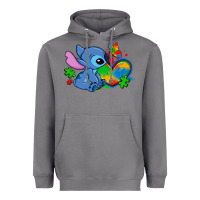 Storm autism stitch heart Heavyweight Hoodie - Zillion Design Studio