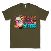 Army Green mama needs coffee Classic Tee - Zillion Design Studio