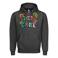 Charcoal Heather spoiler alert i don't care Zipper Hoodie - Zillion Design Studio