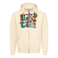 Sandshell spoiler alert i don't care Zipper Hoodie - Zillion Design Studio