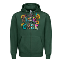 Sports Green spoiler alert i don't care Zipper Hoodie - Zillion Design Studio