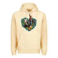 Pina Colada western heart bullfighter  cactus sunflower aztek pattern Premium Hoodie - BarkalooDesign