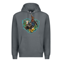 Rock western heart bullfighter  cactus sunflower aztek pattern Premium Hoodie - BarkalooDesign