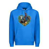 True Royal western heart bullfighter  cactus sunflower aztek pattern Premium Hoodie - BarkalooDesign