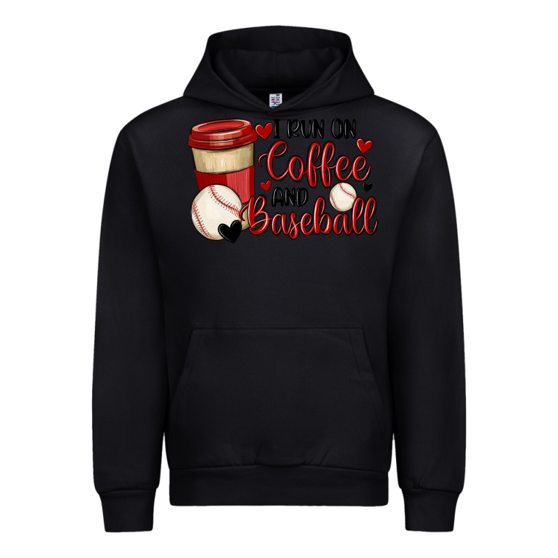 I Run On Coffee And Baseball Urban Hoodie by MaliasSmallBusiness | Teevron