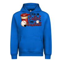 Cobalt i run on coffee and baseball Urban Hoodie - MaliasSmallBusiness