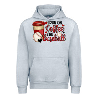 Heather Grey i run on coffee and baseball Urban Hoodie - MaliasSmallBusiness