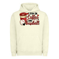 Pigment Pistachio i run on coffee and baseball Urban Hoodie - MaliasSmallBusiness