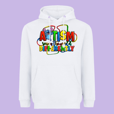 Autism Stitch Seeing The World Differently Heavyweight Hoodie Designed By Zillion Design Studio