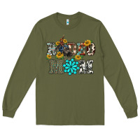 Army Green western rodeo bullfighter mom turquoise gemstones  sunflowers Long Sleeve Tee - BarkalooDesign