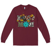 Burgundy western rodeo bullfighter mom turquoise gemstones  sunflowers Long Sleeve Tee - BarkalooDesign