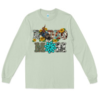 Matcha western rodeo bullfighter mom turquoise gemstones  sunflowers Long Sleeve Tee - BarkalooDesign