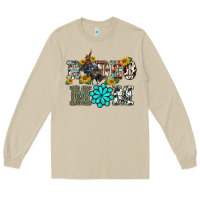Mushroom western rodeo bullfighter mom turquoise gemstones  sunflowers Long Sleeve Tee - BarkalooDesign