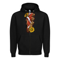 Black sport football  lightning bolt Zipper Hoodie - texasbilliewilder