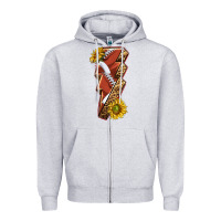 Heather Grey sport football  lightning bolt Zipper Hoodie - texasbilliewilder